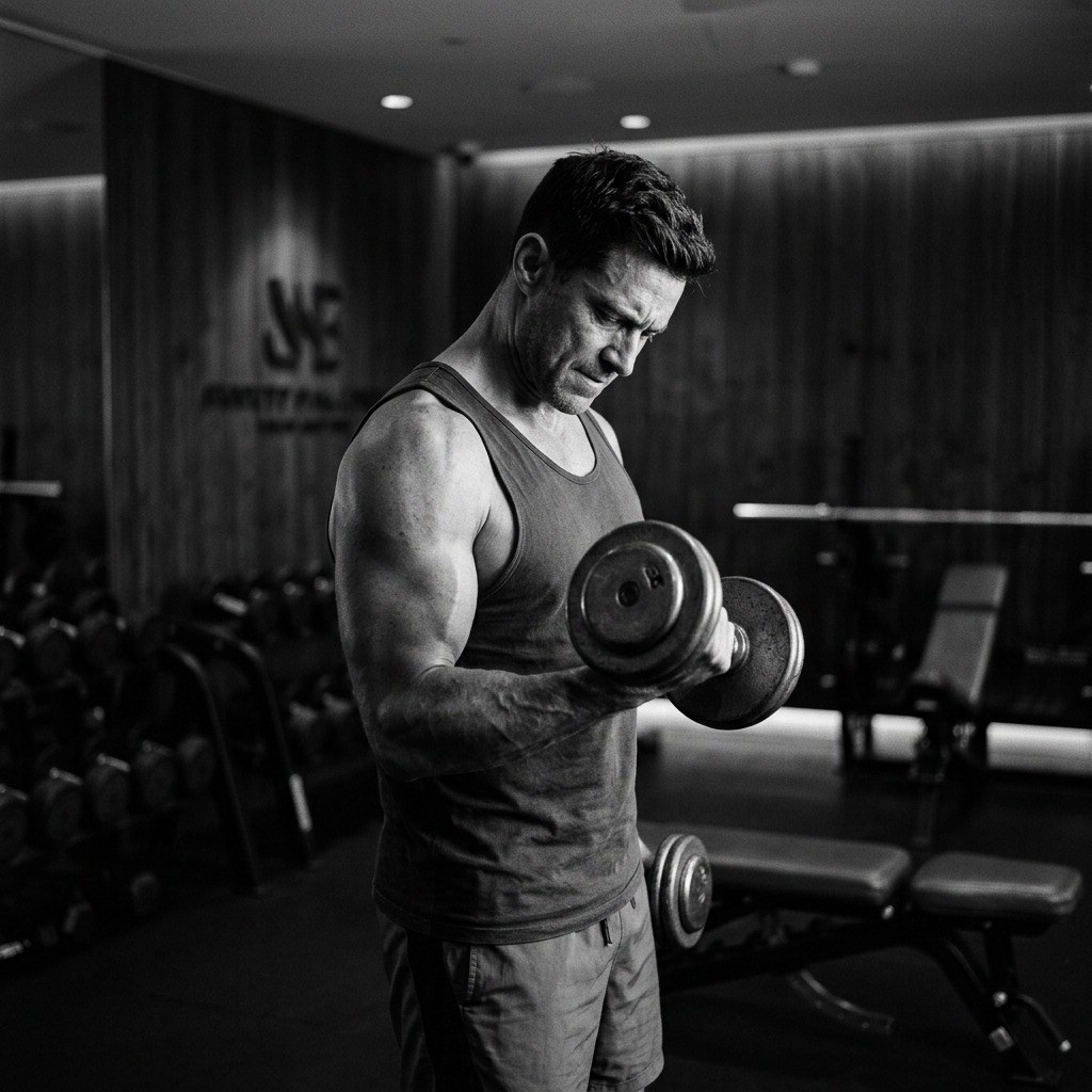 Athlete executing a training session